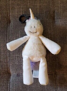 Plush White Unicorn Clip-On Toy Scentsy Buddy